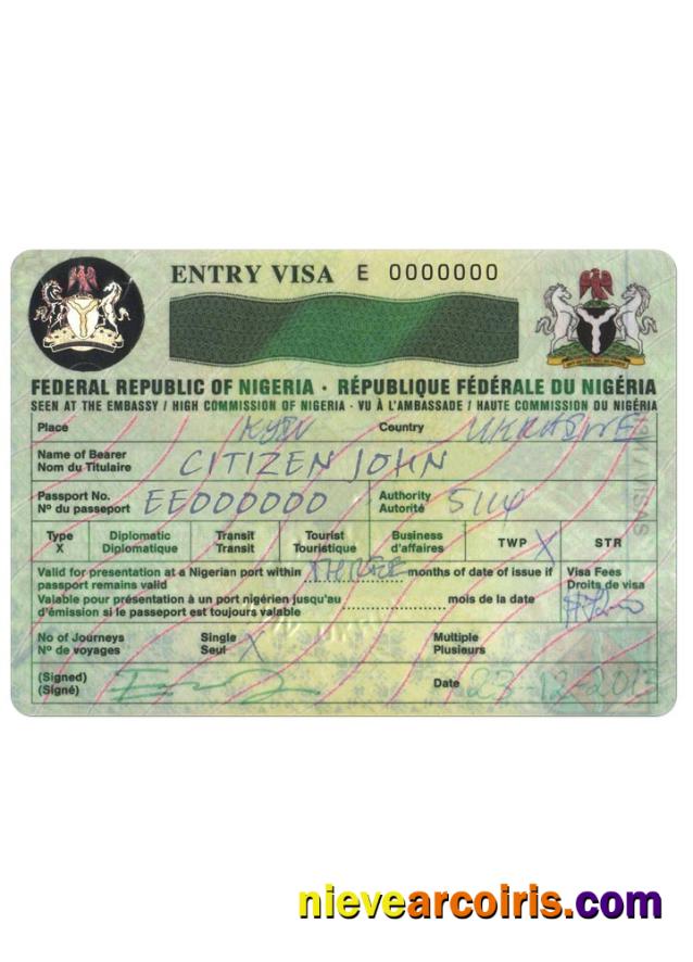 NIGERIA visa